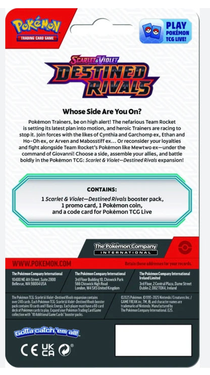 Pokemon TCG Destined Rivals Single Blister Pack Zarude promo