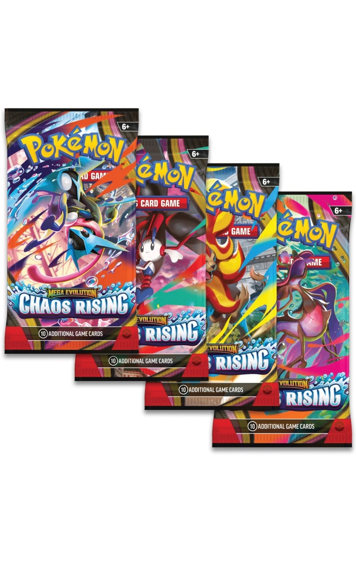 Pokémon Trading Card Game (TCG): Mega Evolution Chaos Rising Booster Pack Assortment