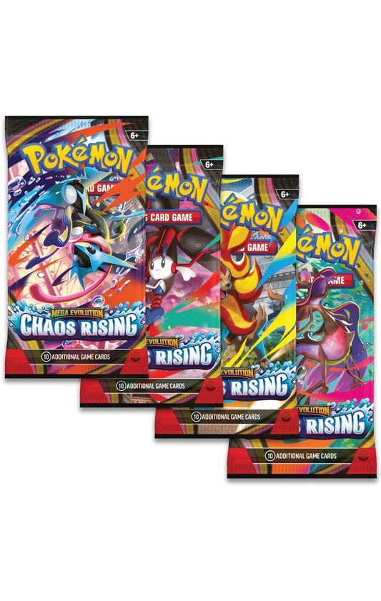 Pokémon Trading Card Game (TCG): Mega Evolution Chaos Rising Booster Pack Assortment
